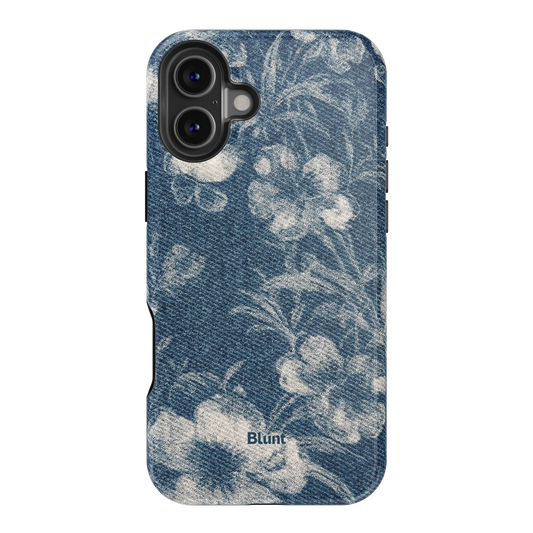 Denim Bloom iPhone Case