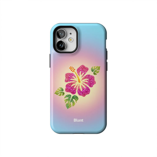 Hibiscus-Glow-iphone-case-iPhone 12 Mini-1