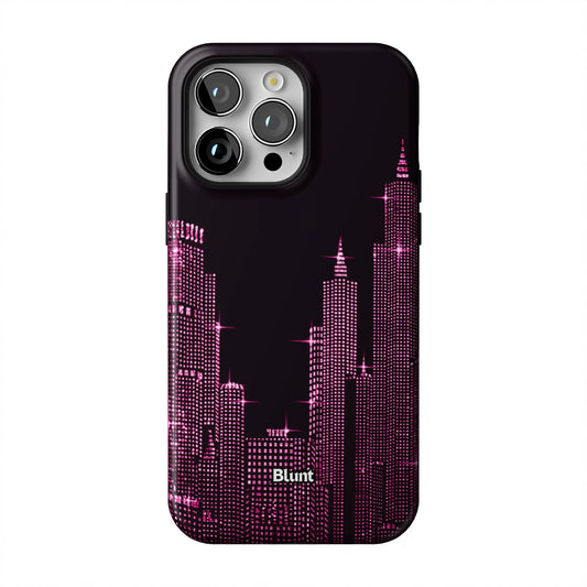 Pink-NYC--SKYELINE-iphone-case-iPhone 14 Pro Max-1
