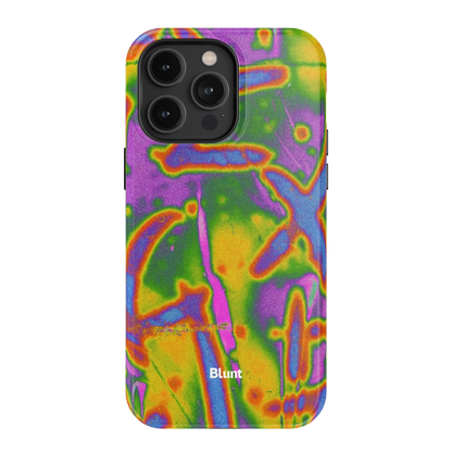 Neon Terrain iPhone Case