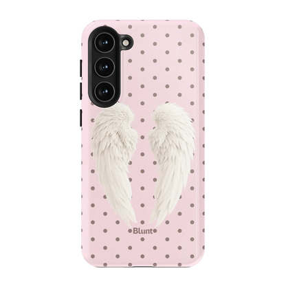 Pink Polka Wing Samsung Case