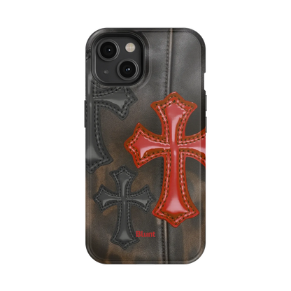 Leather Crosses iPhone Case