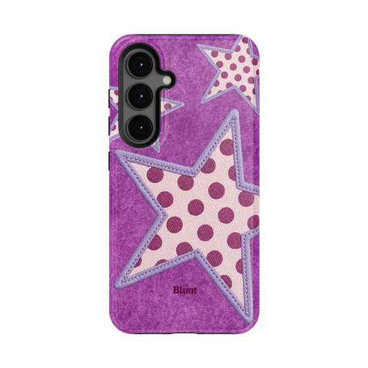 Lilac Crush Polka Star Samsung Case