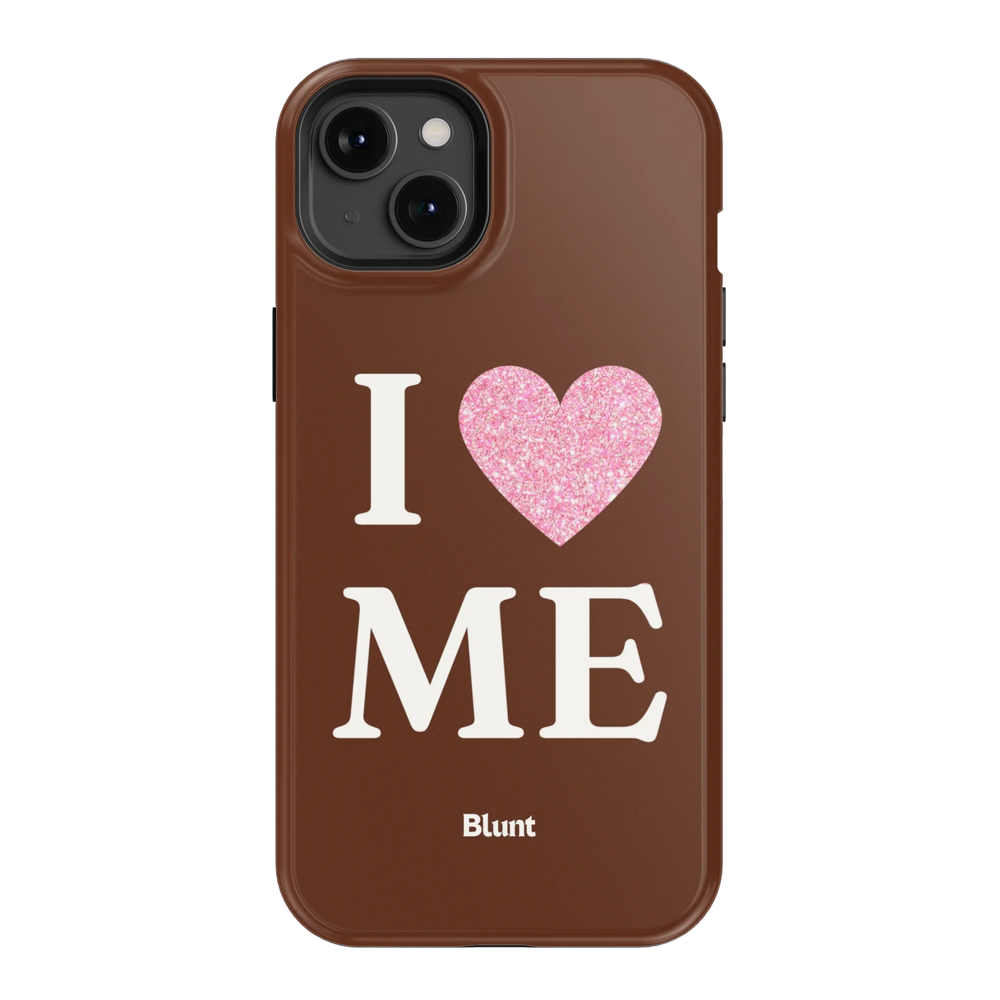 Brown I Love Me iPhone Case