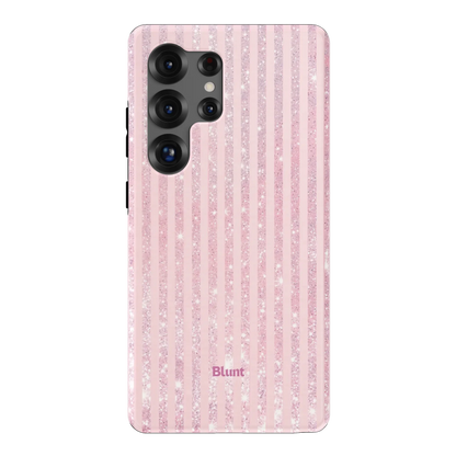 Pink Champagne Stripe Samsung Case