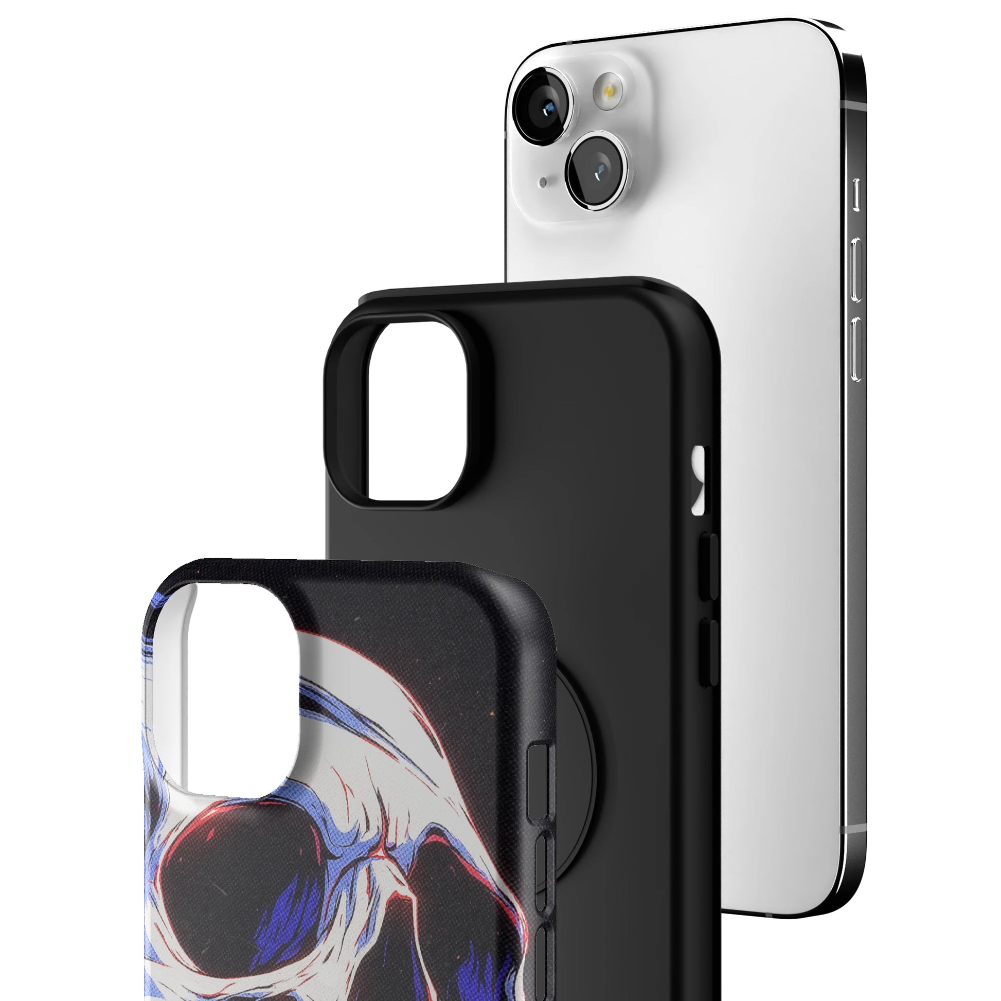 Anaglyph Skull iPhone Case gallery - Iphone_14_Mini_Air_Plus_3