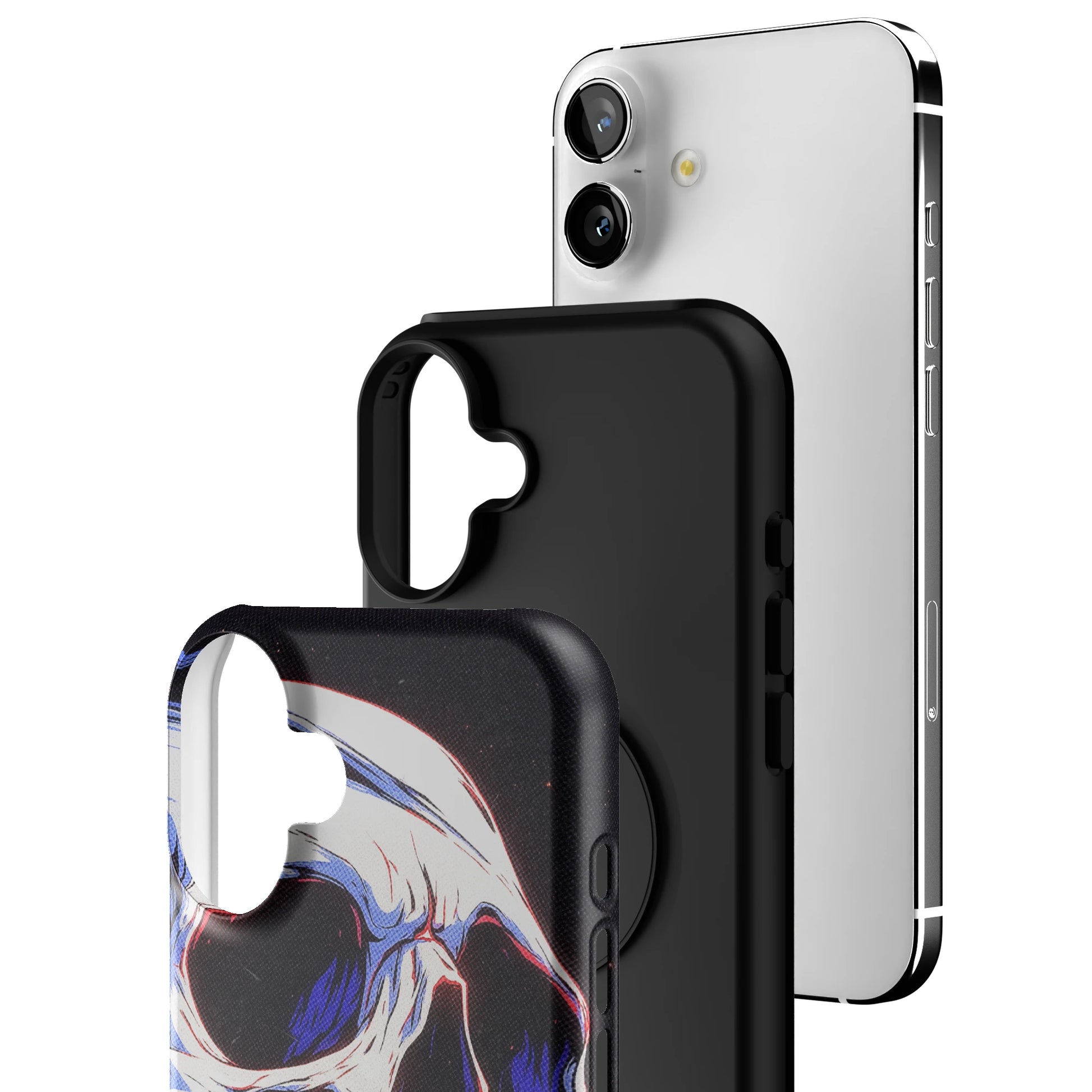 Anaglyph Skull iPhone Case gallery - Iphone_16_Mini_Air_Plus_3
