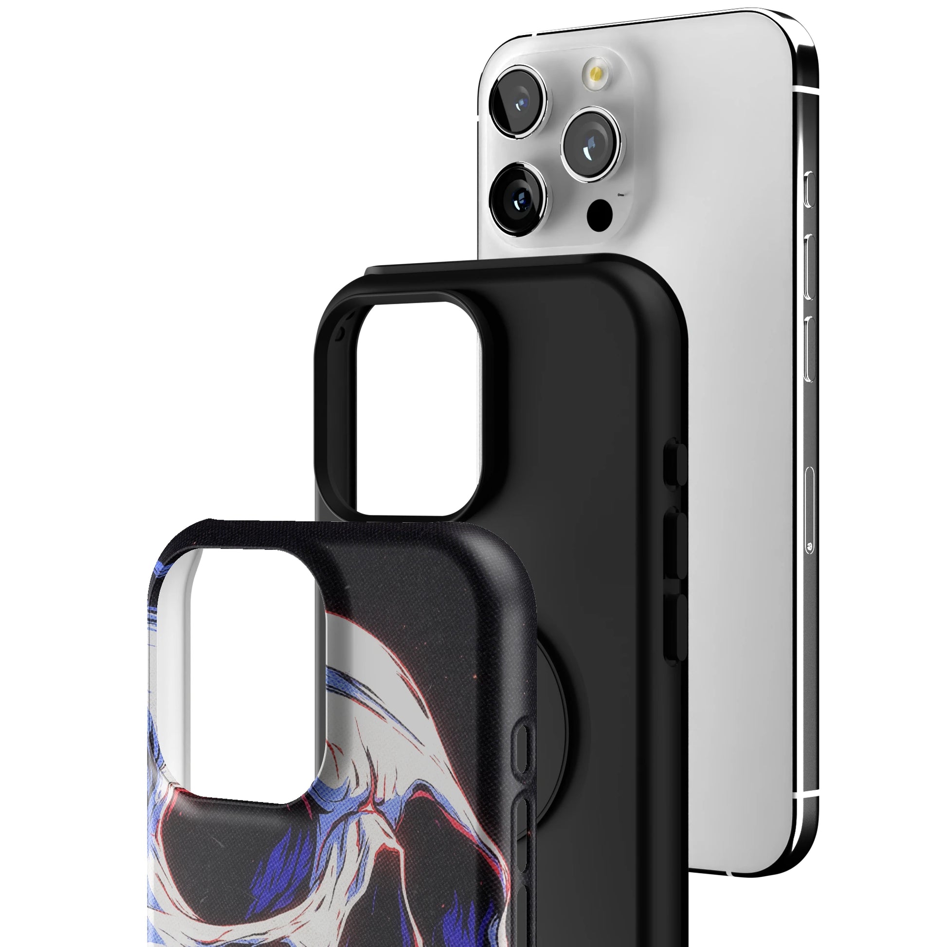 Anaglyph Skull iPhone Case gallery - Iphone_16_Pro_Max_3