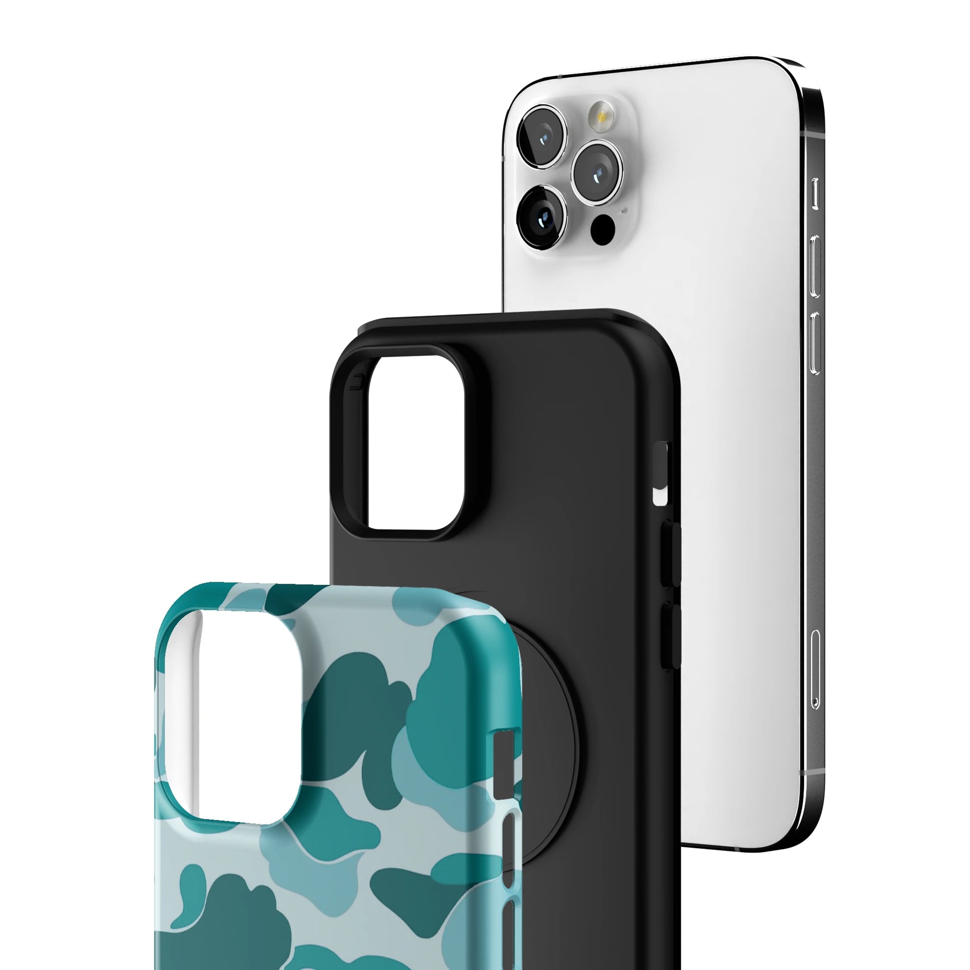 Aqua Camo iPhone Case gallery - Iphone_12_Pro_3