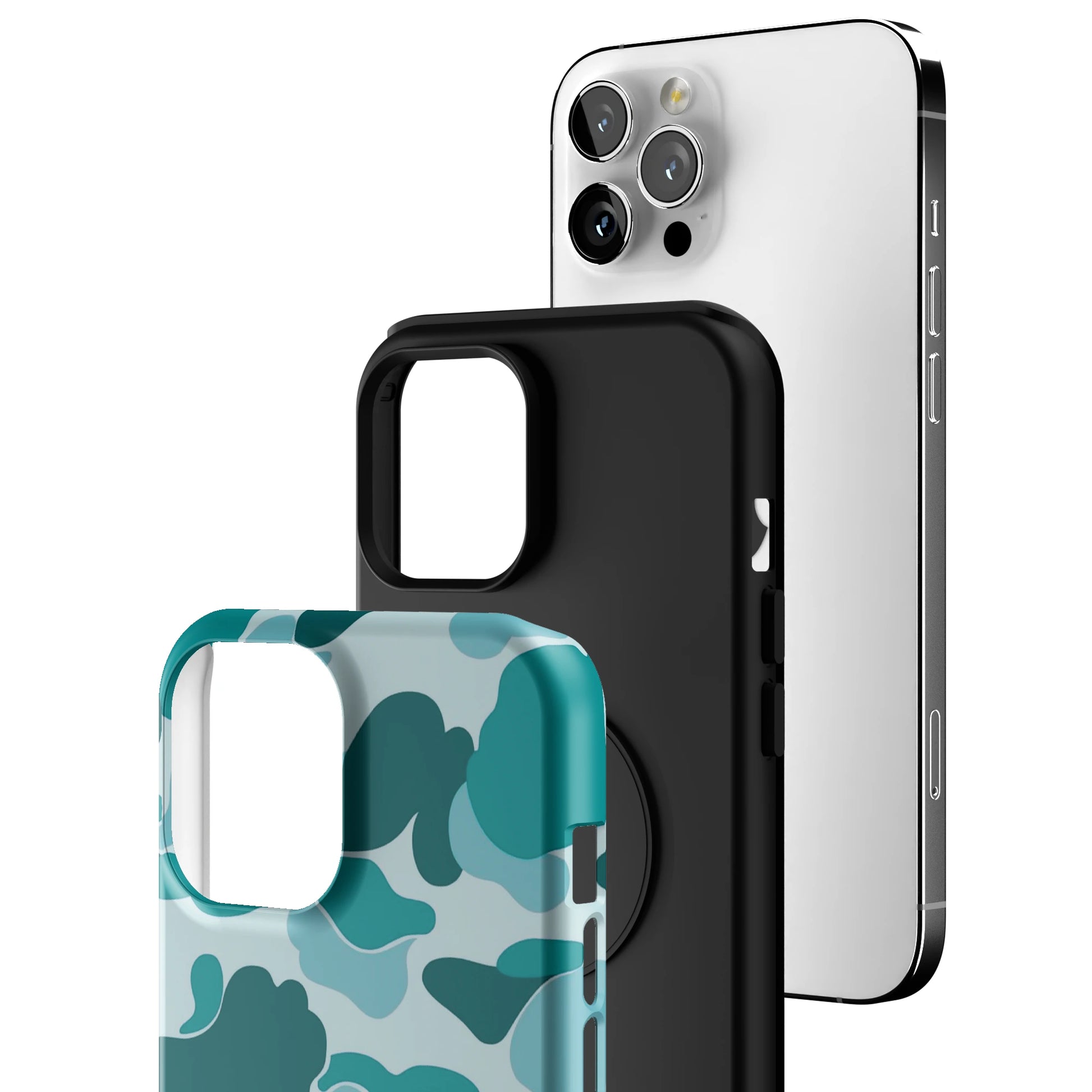 Aqua Camo iPhone Case gallery - Iphone_12_Pro_Max_3