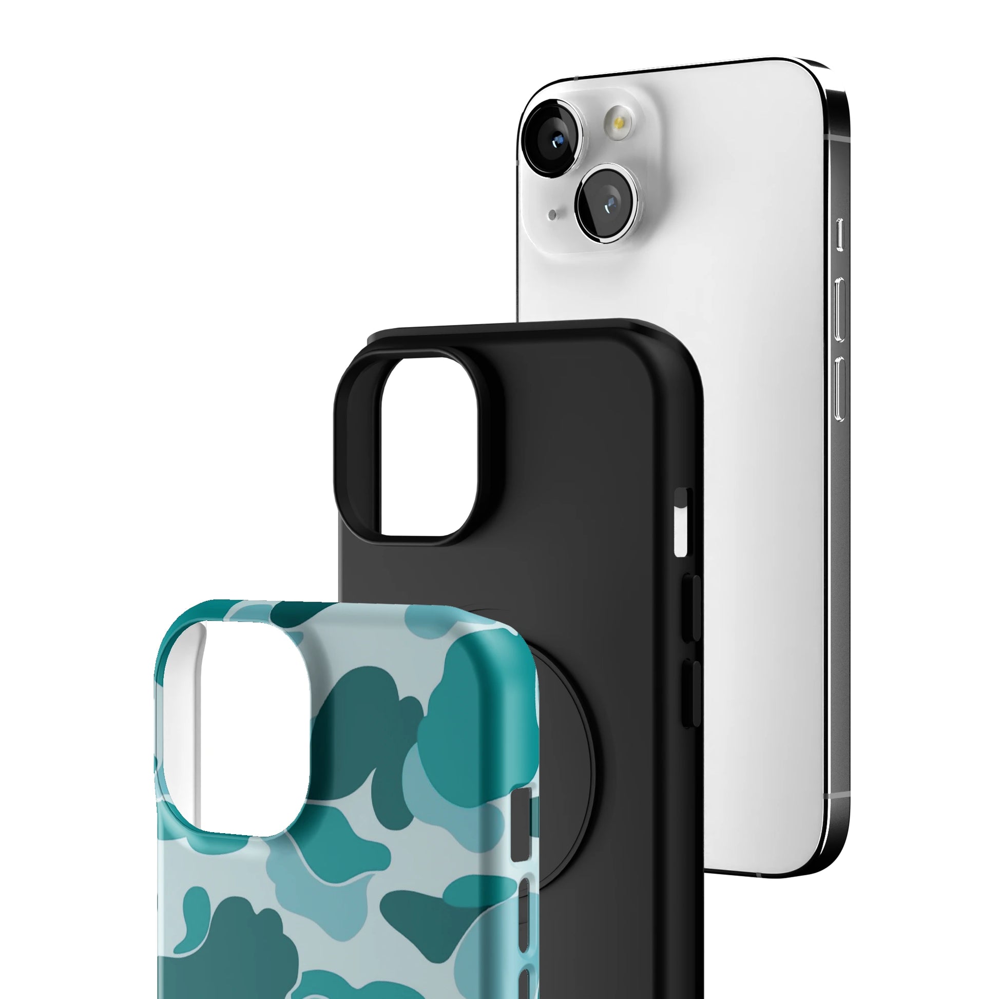 Aqua Camo iPhone Case gallery - Iphone_14_Iphone_3