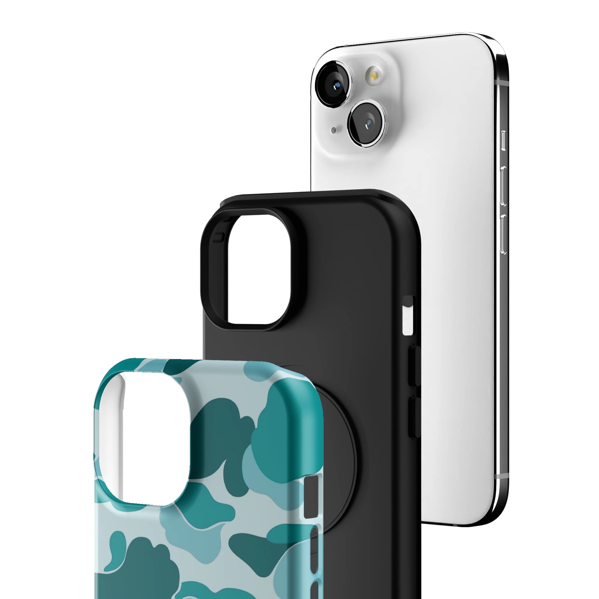 Aqua Camo iPhone Case gallery - Iphone_15_Iphone_3