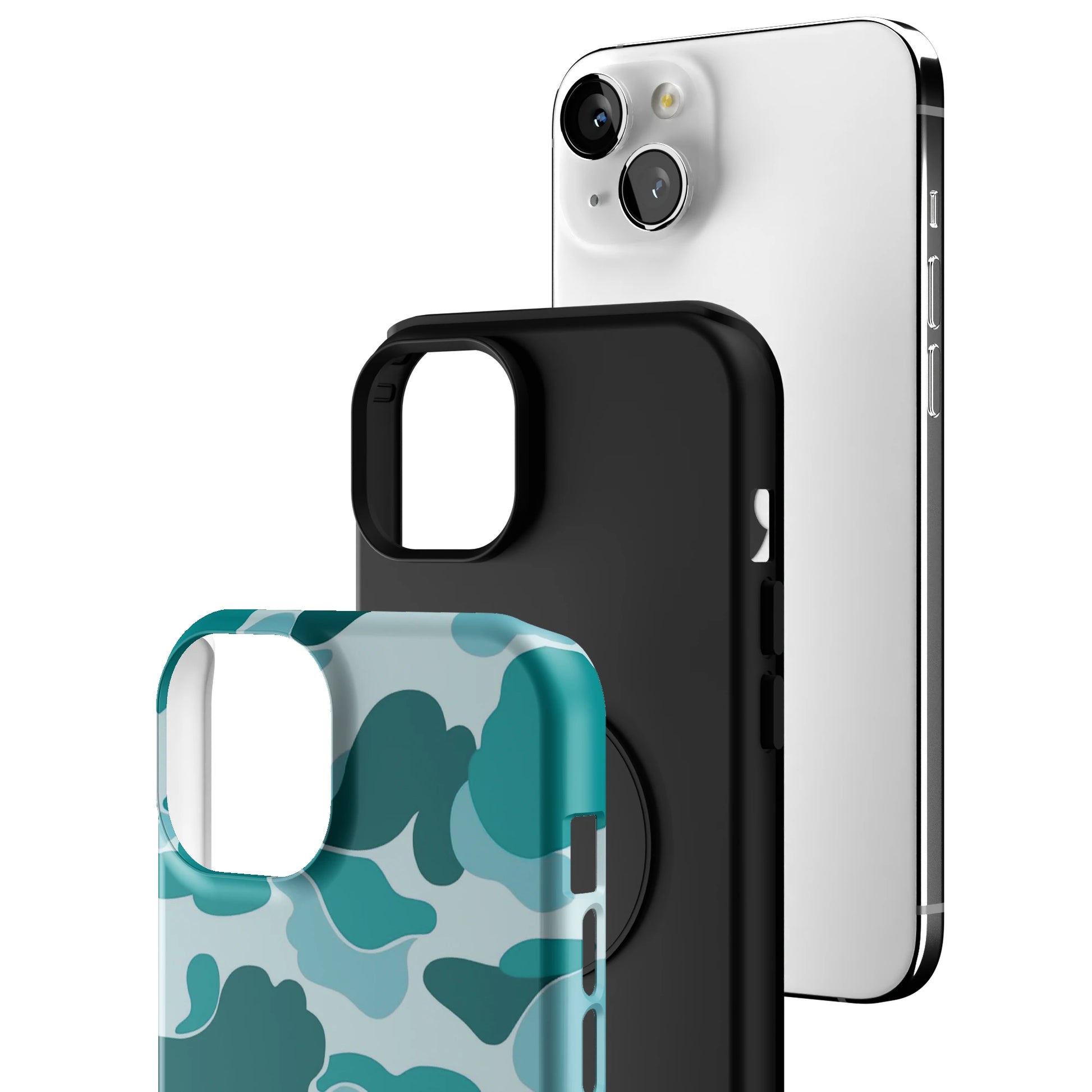 Aqua Camo iPhone Case gallery - Iphone_15_Mini_Air_Plus_3