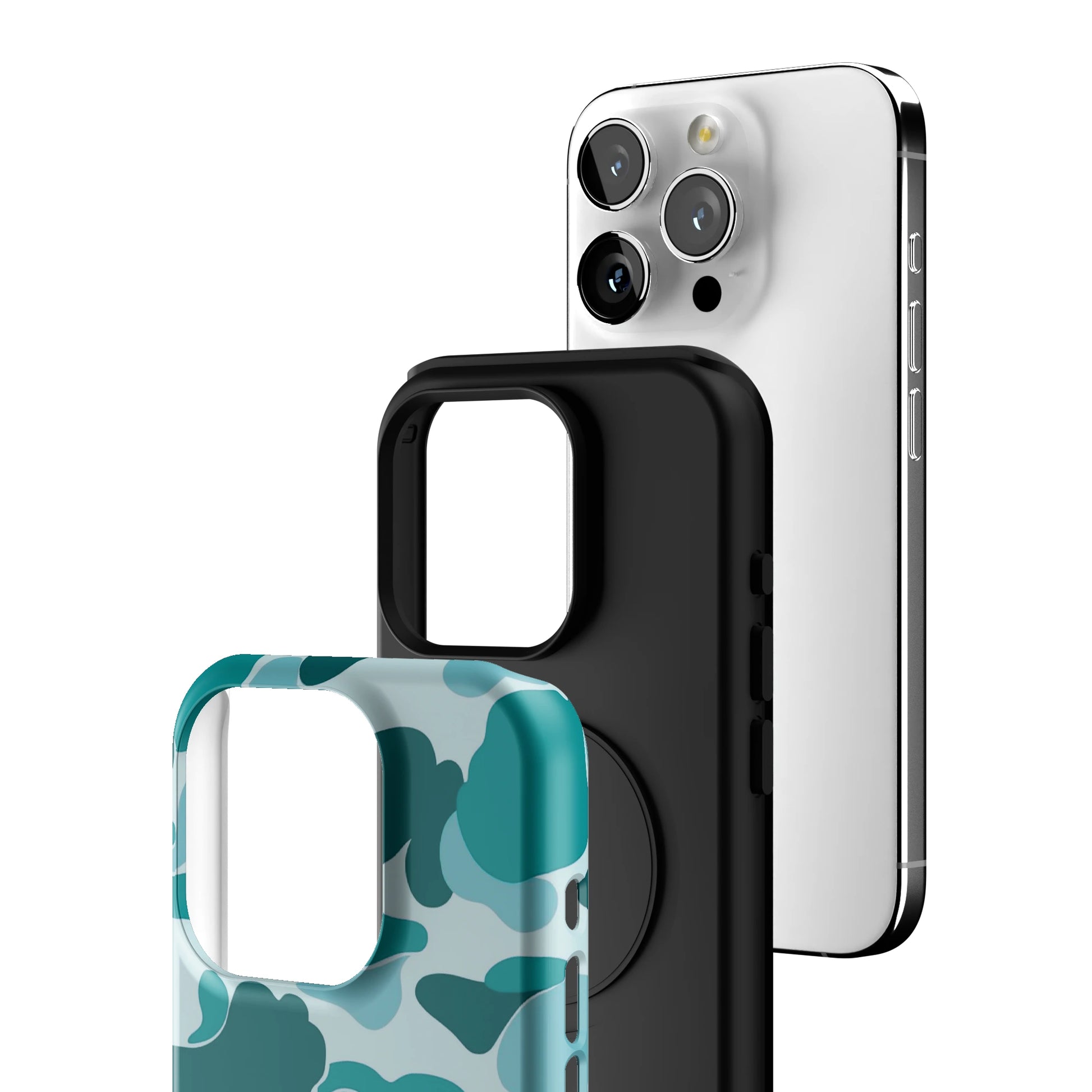 Aqua Camo iPhone Case gallery - Iphone_15_Pro_3