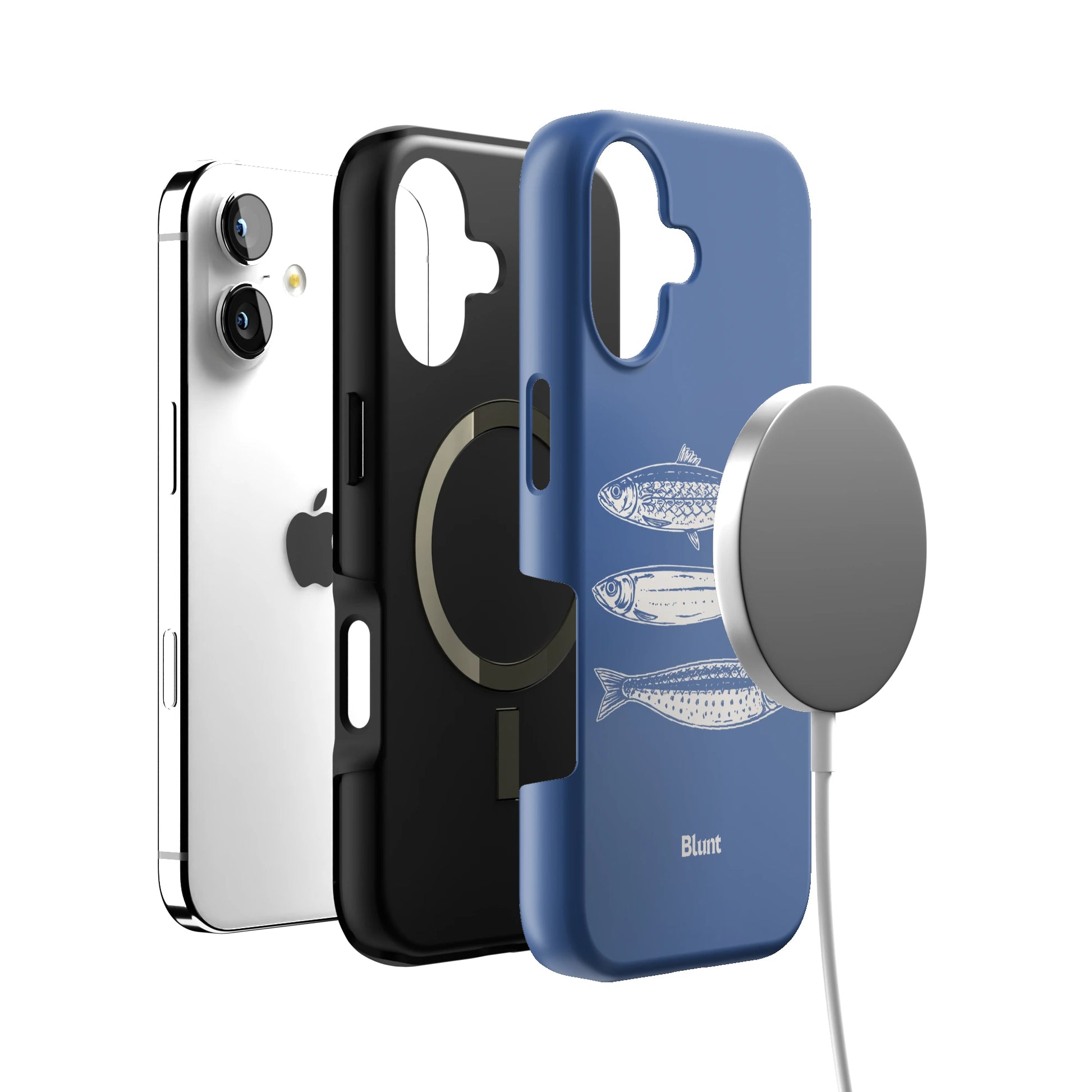 Blue Fins iPhone Case gallery - Iphone_17_Iphone_4