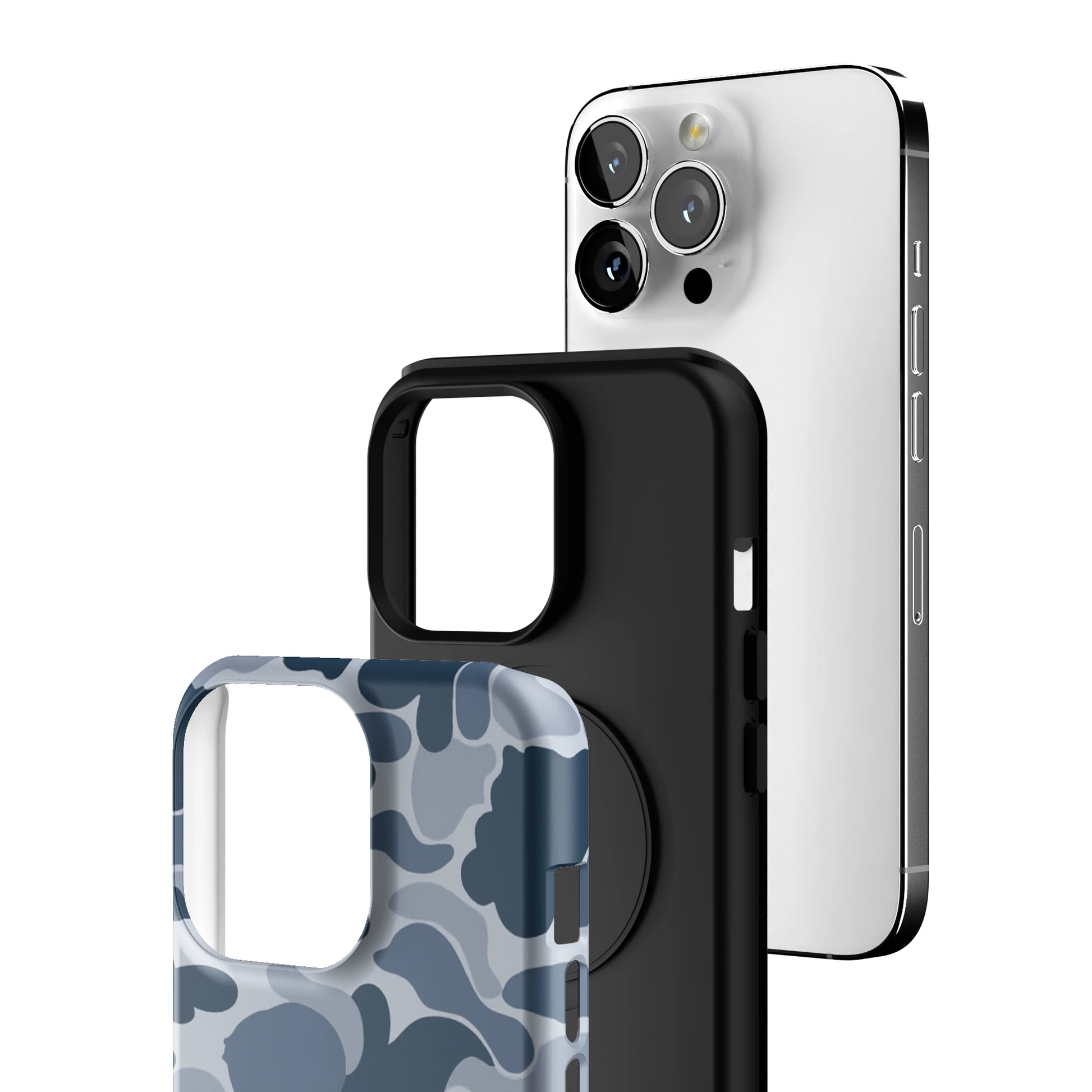 Bluish Camo iPhone Case gallery - Iphone_13_Pro_3