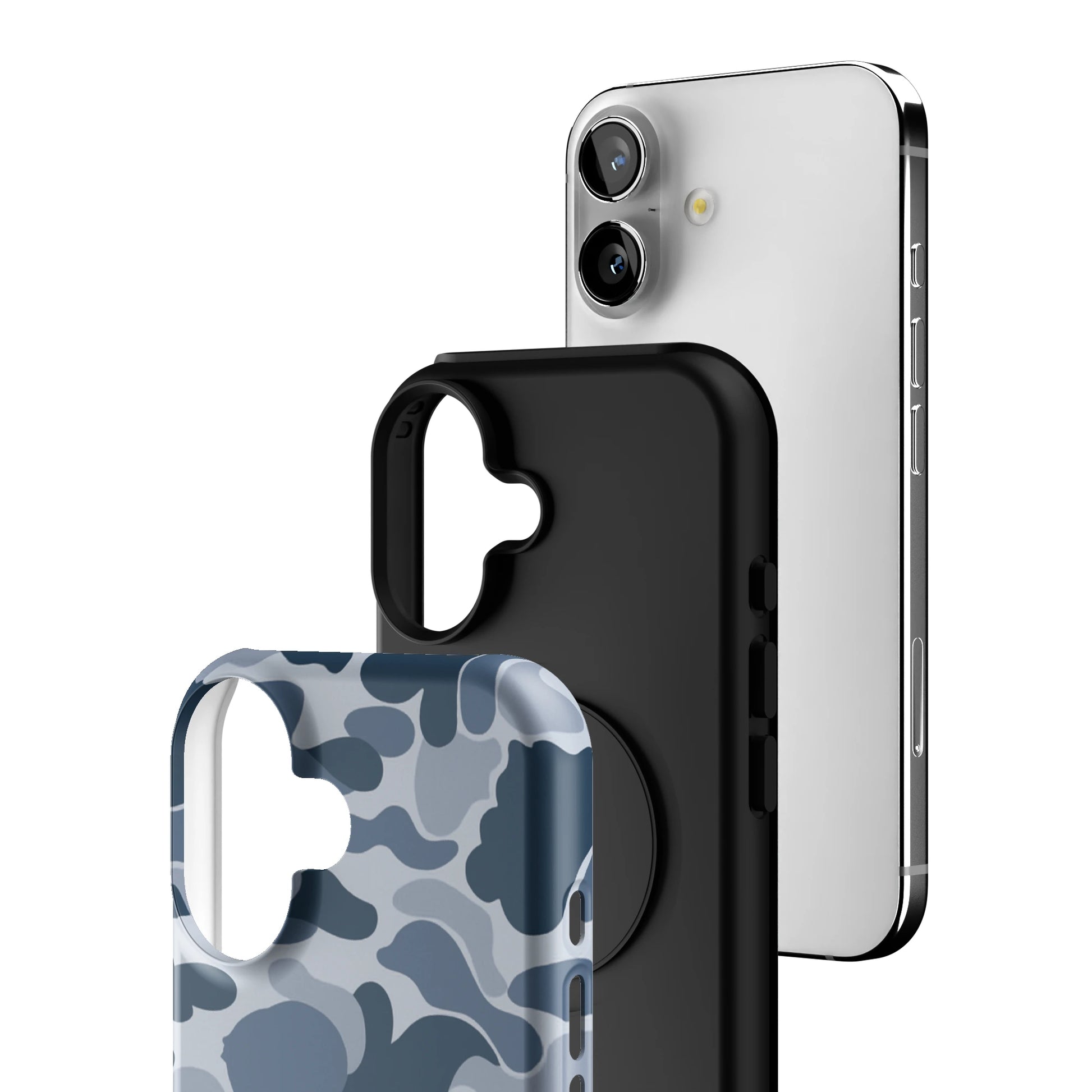 Bluish Camo iPhone Case gallery - Iphone_16_Iphone_3