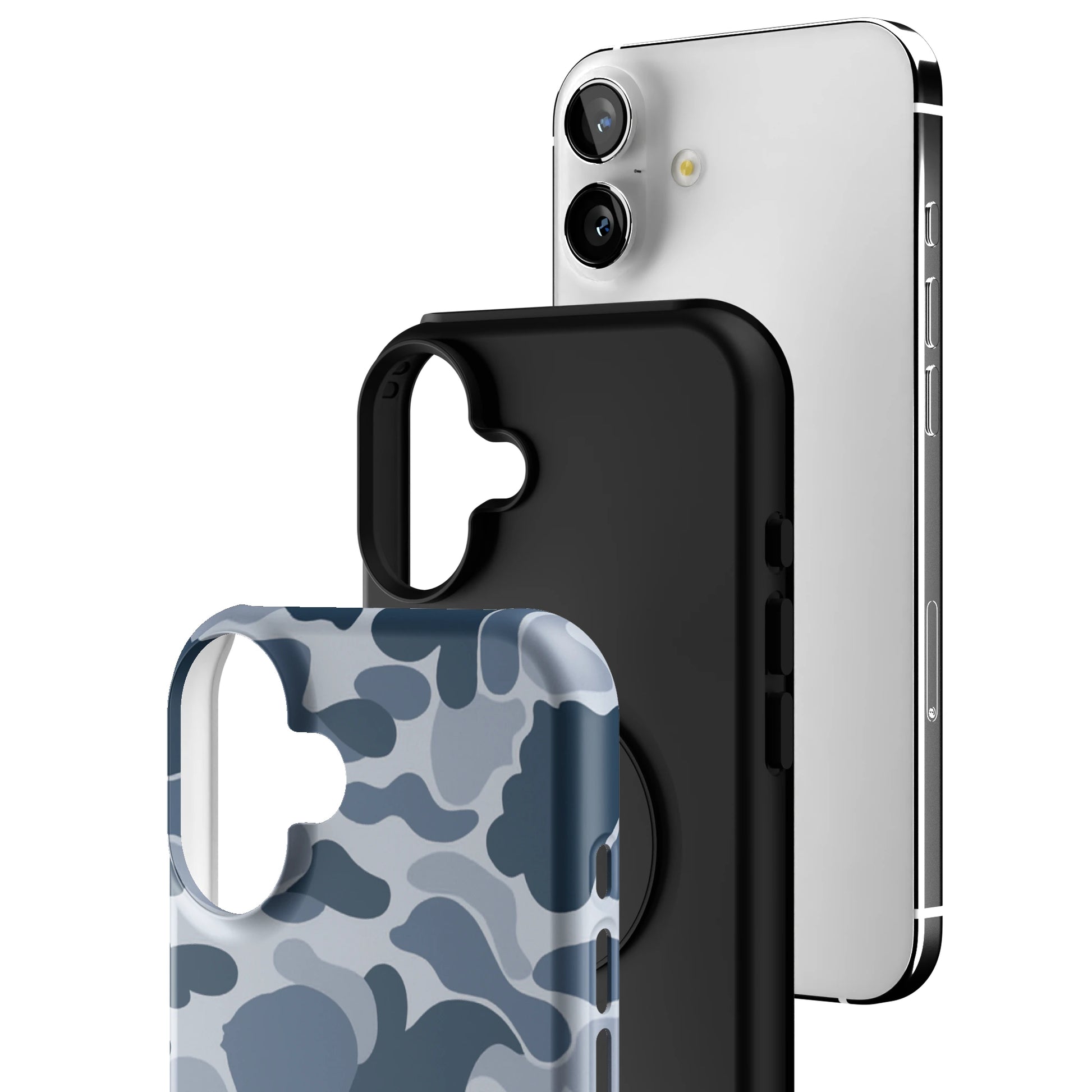Bluish Camo iPhone Case gallery - Iphone_16_Mini_Air_Plus_3