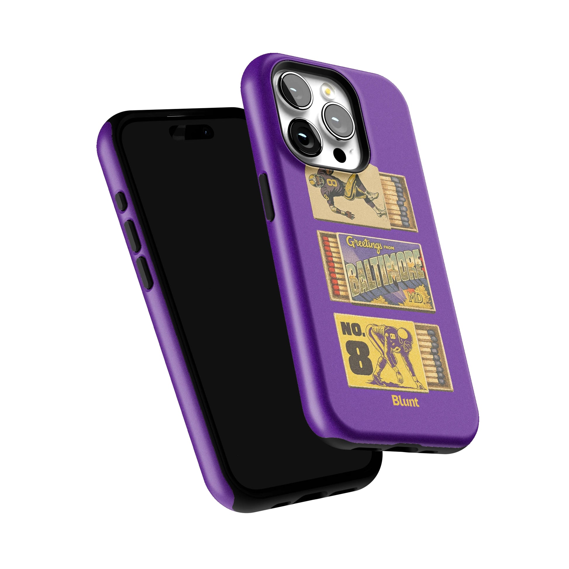 B'More Football iPhone Case gallery - Iphone_15_Pro_6