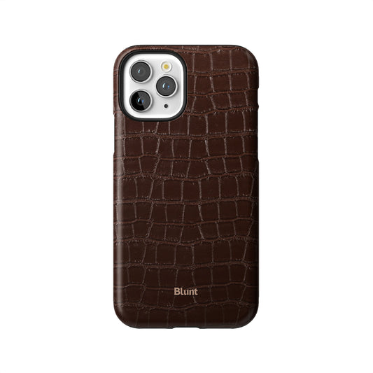 Chestnut Croc iPhone Case gallery - Iphone_11_Pro_1