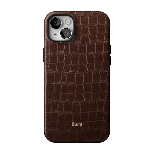 Chestnut Croc iPhone Case gallery - Iphone_14_Mini_Air_Plus_1