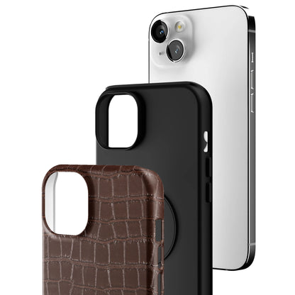 Chestnut Croc iPhone Case gallery - Iphone_14_Mini_Air_Plus_3