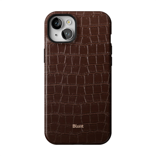 Chestnut Croc iPhone Case gallery - Iphone_15_Mini_Air_Plus_1