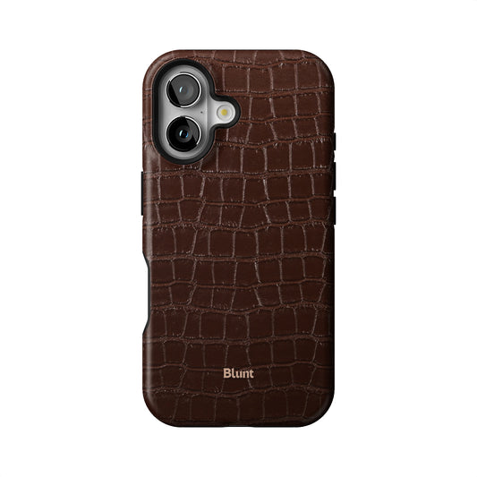 Chestnut Croc iPhone Case gallery - Iphone_16_Iphone_1