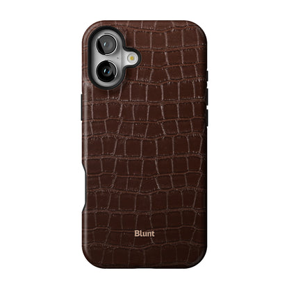 Chestnut Croc iPhone Case gallery - Iphone_16_Mini_Air_Plus_1