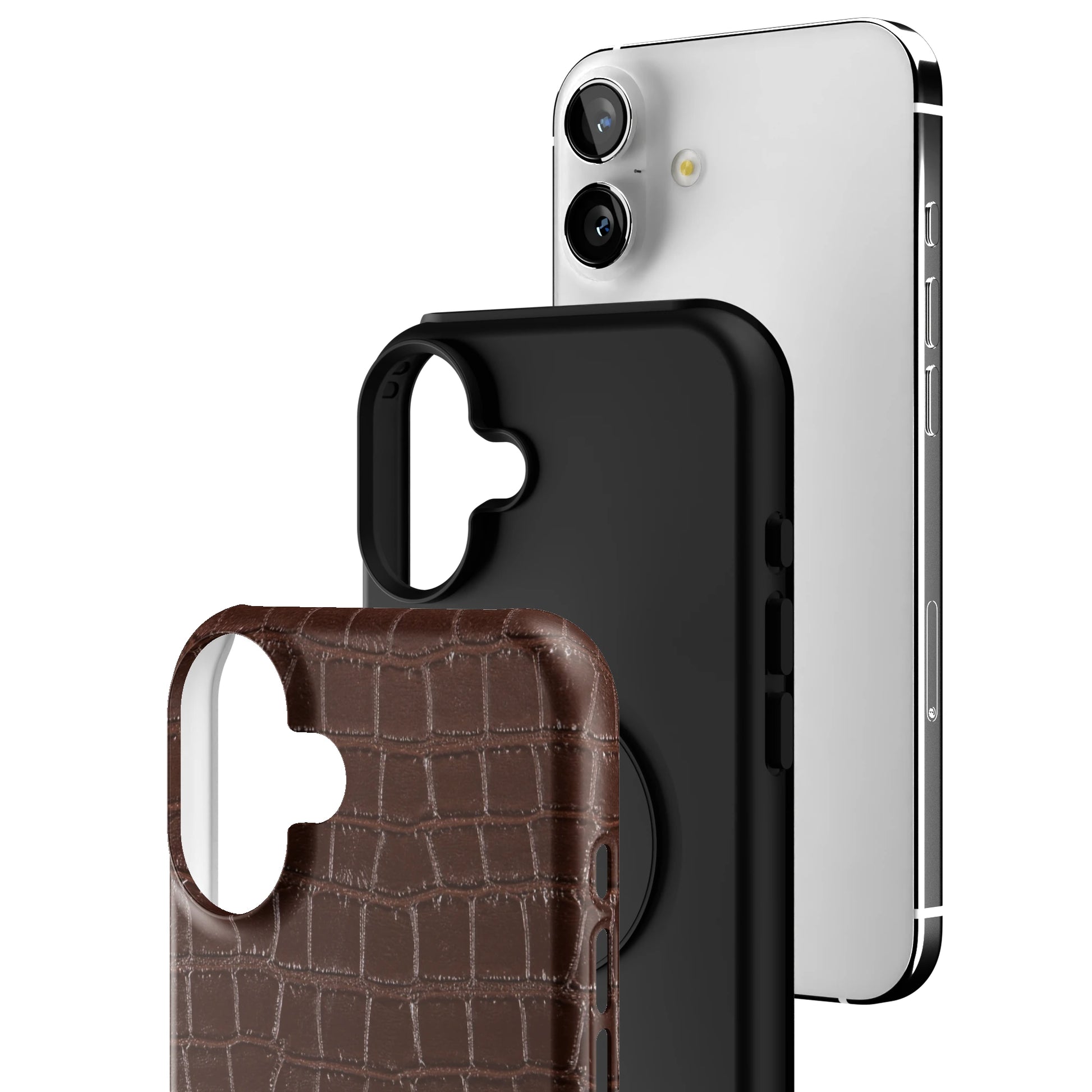 Chestnut Croc iPhone Case gallery - Iphone_16_Mini_Air_Plus_3