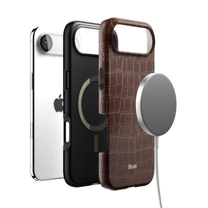 Chestnut Croc iPhone Case gallery - Iphone_17_Air_4