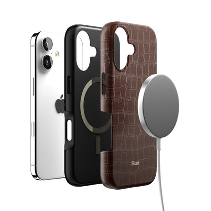 Chestnut Croc iPhone Case gallery - Iphone_17_Iphone_4