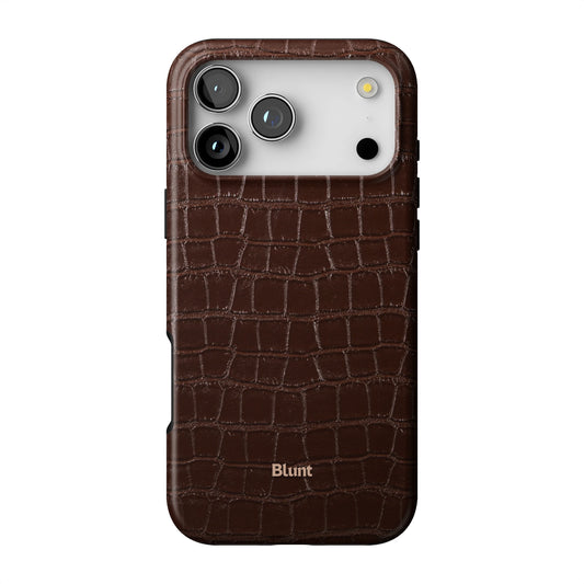 Chestnut Croc iPhone Case gallery - Iphone_17_Pro_Max_1