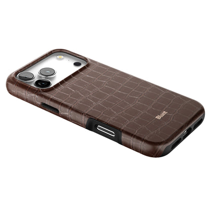 Chestnut Croc iPhone Case gallery - Iphone_17_Pro_Max_2