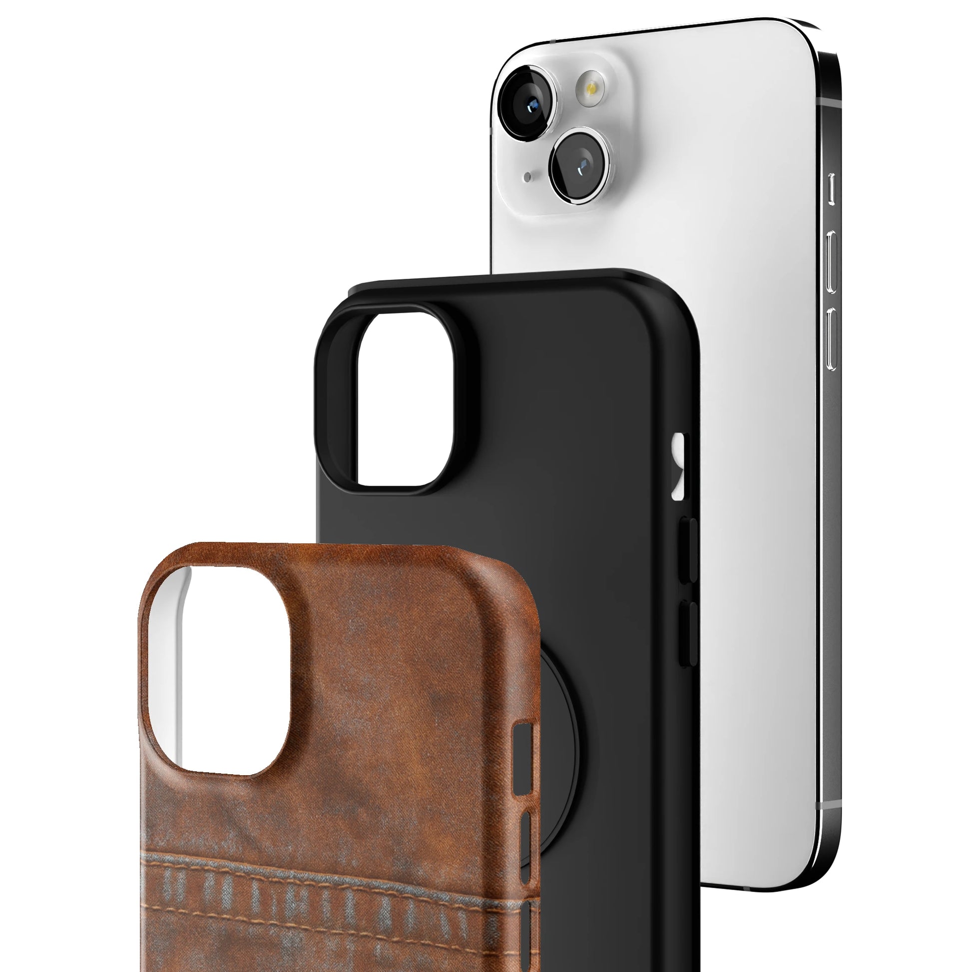 Chocolate Denim iPhone Case gallery - Iphone_14_Mini_Air_Plus_3
