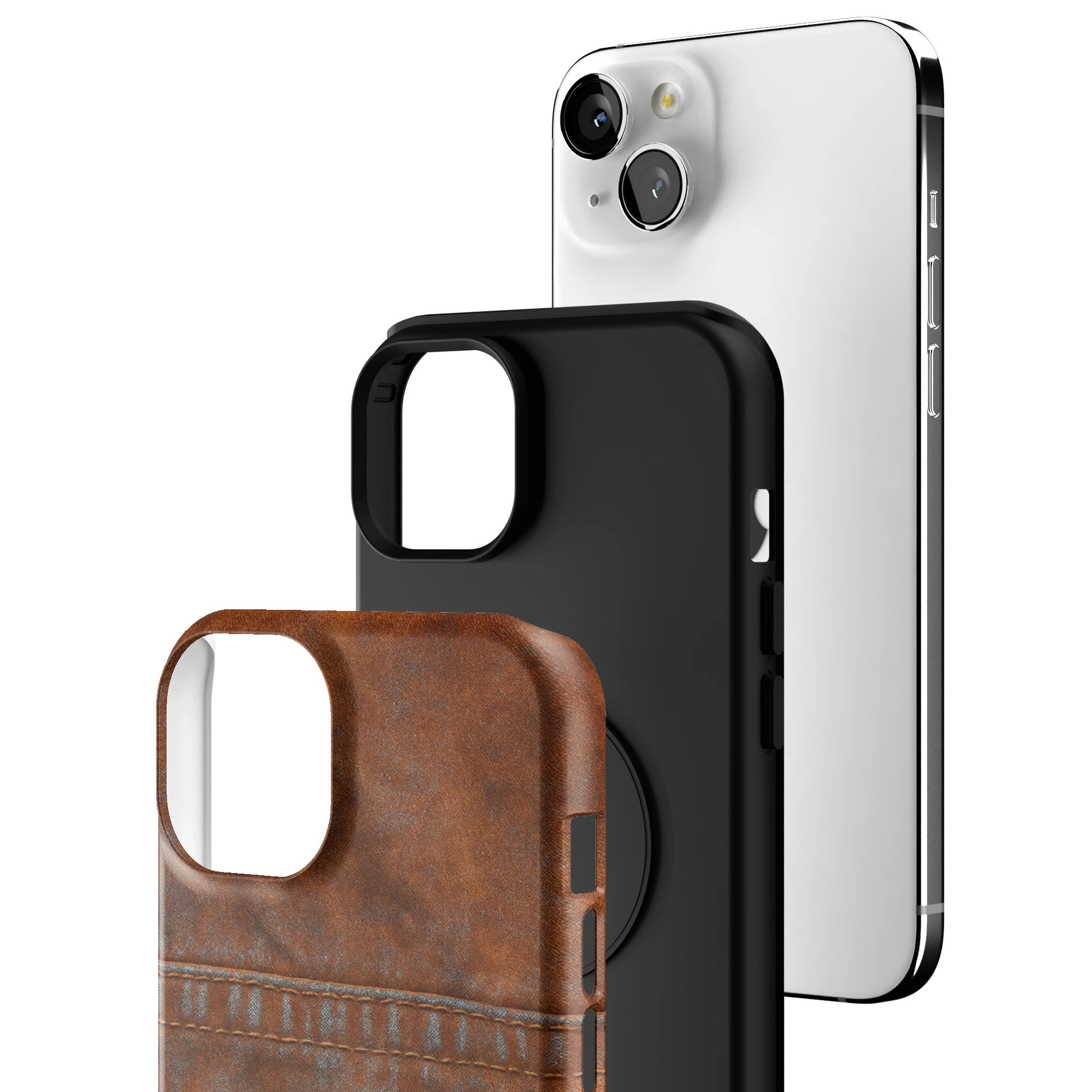 Chocolate Denim iPhone Case gallery - Iphone_15_Mini_Air_Plus_3