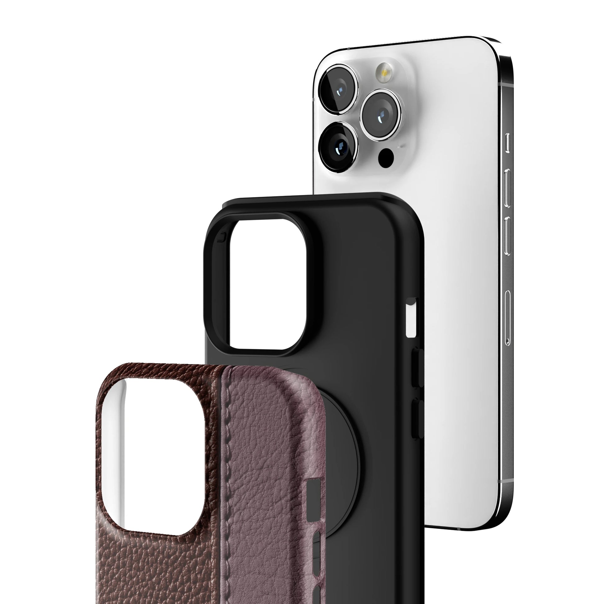 Maroon Grain iPhone Case gallery - Iphone_13_Pro_3
