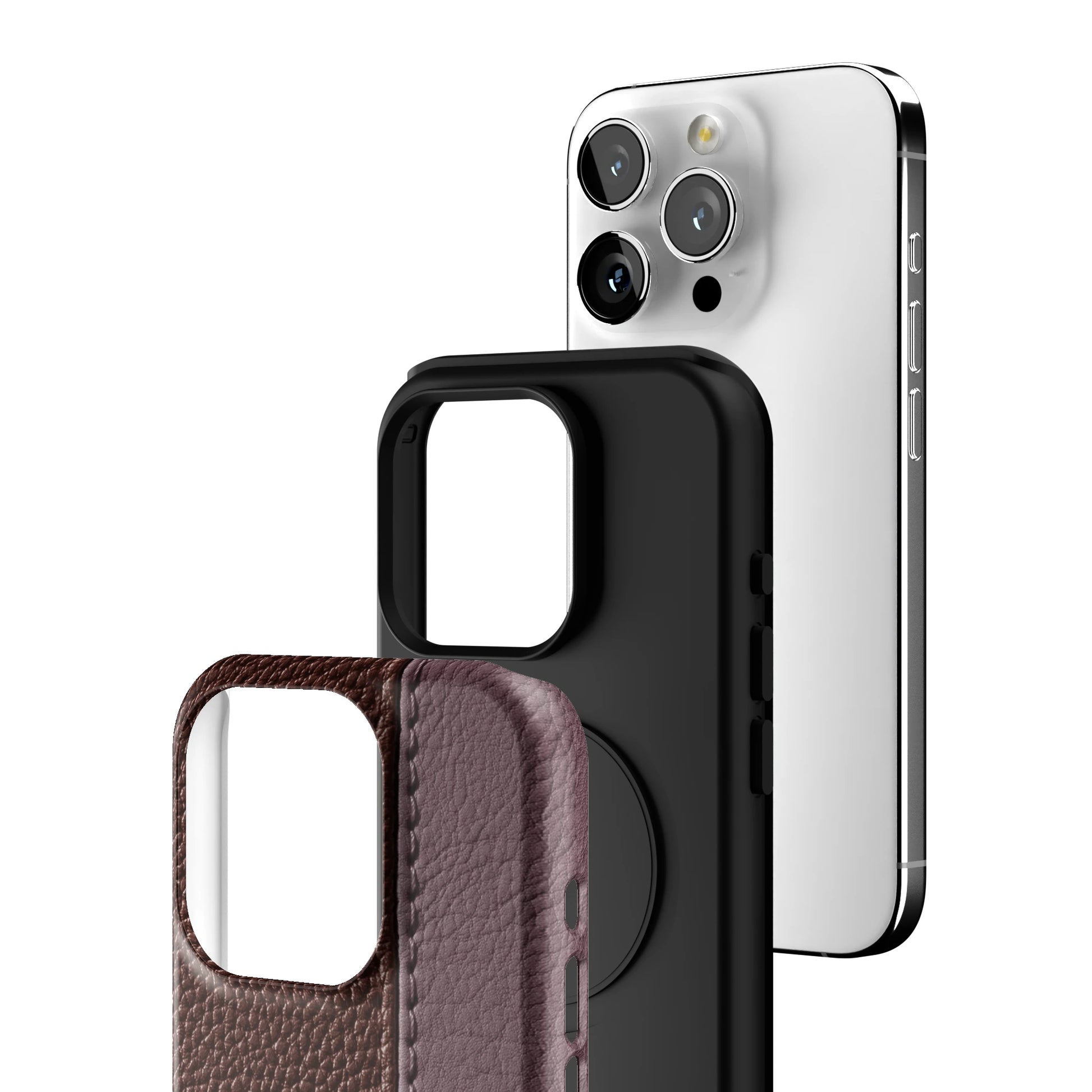 Maroon Grain iPhone Case gallery - Iphone_15_Pro_3