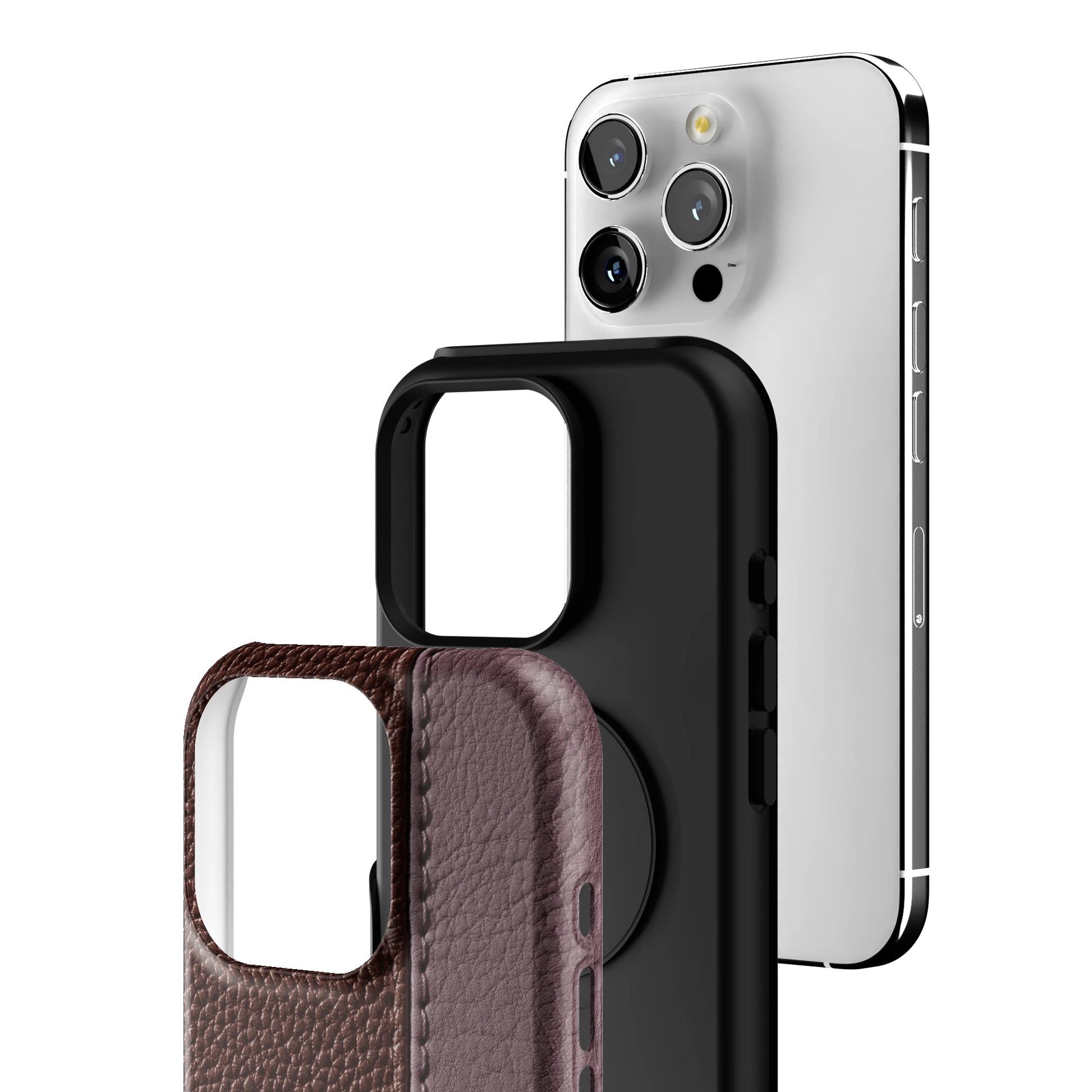 Maroon Grain iPhone Case gallery - Iphone_16_Pro_3