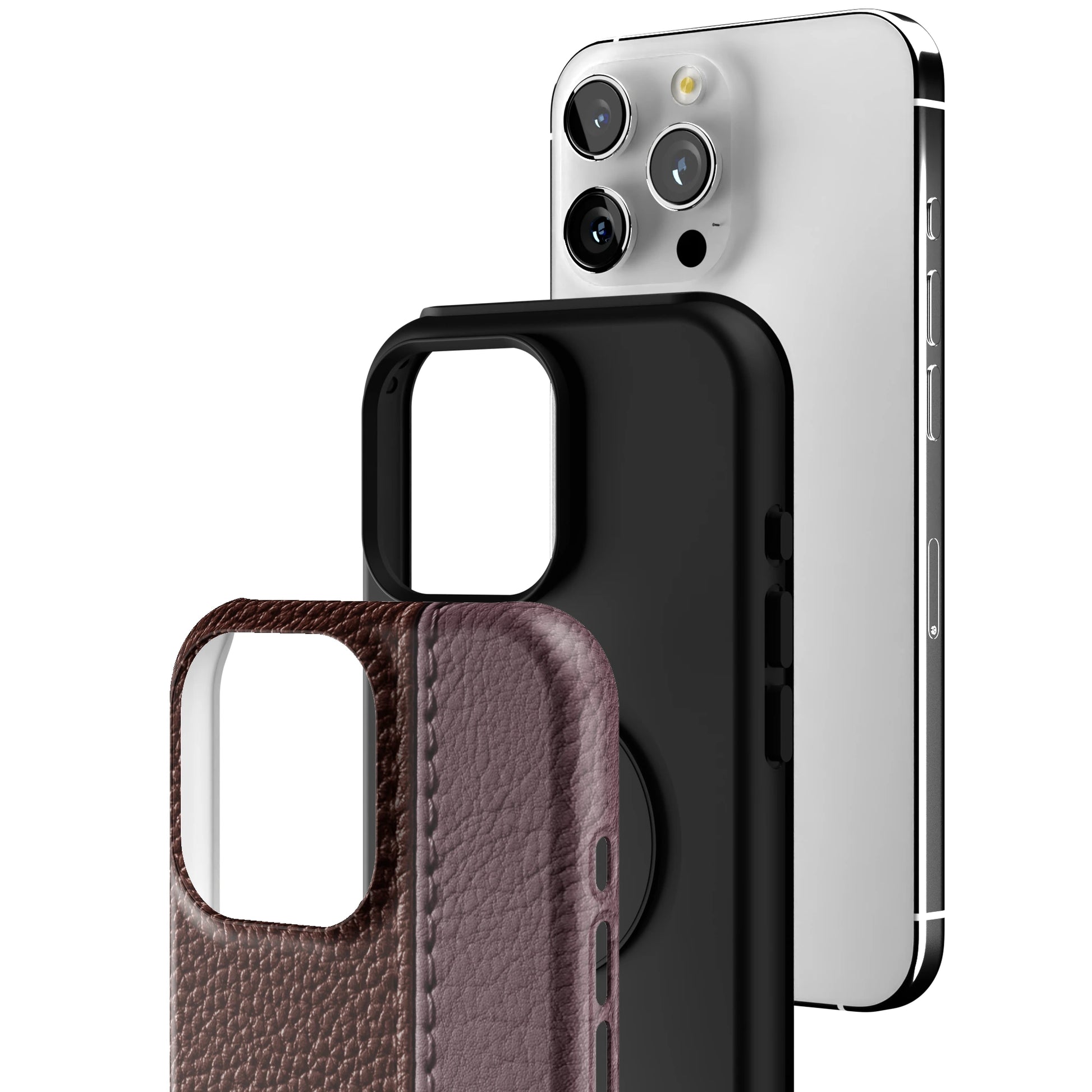 Maroon Grain iPhone Case gallery - Iphone_16_Pro_Max_3