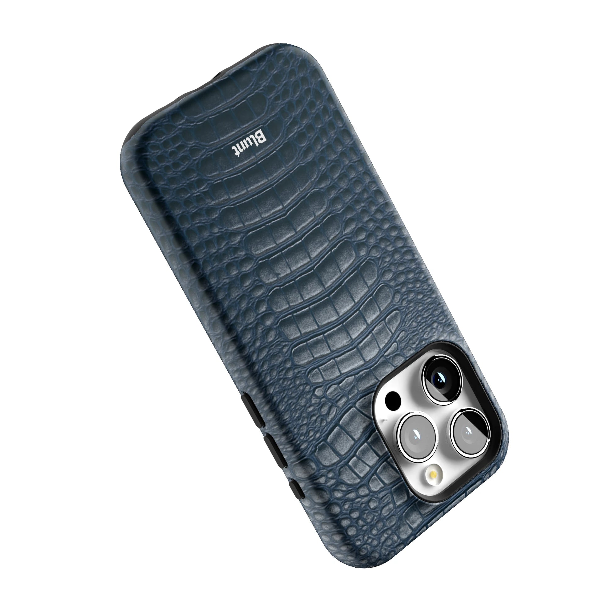 Navy Croc iPhone Case gallery - Iphone_15_Pro_5
