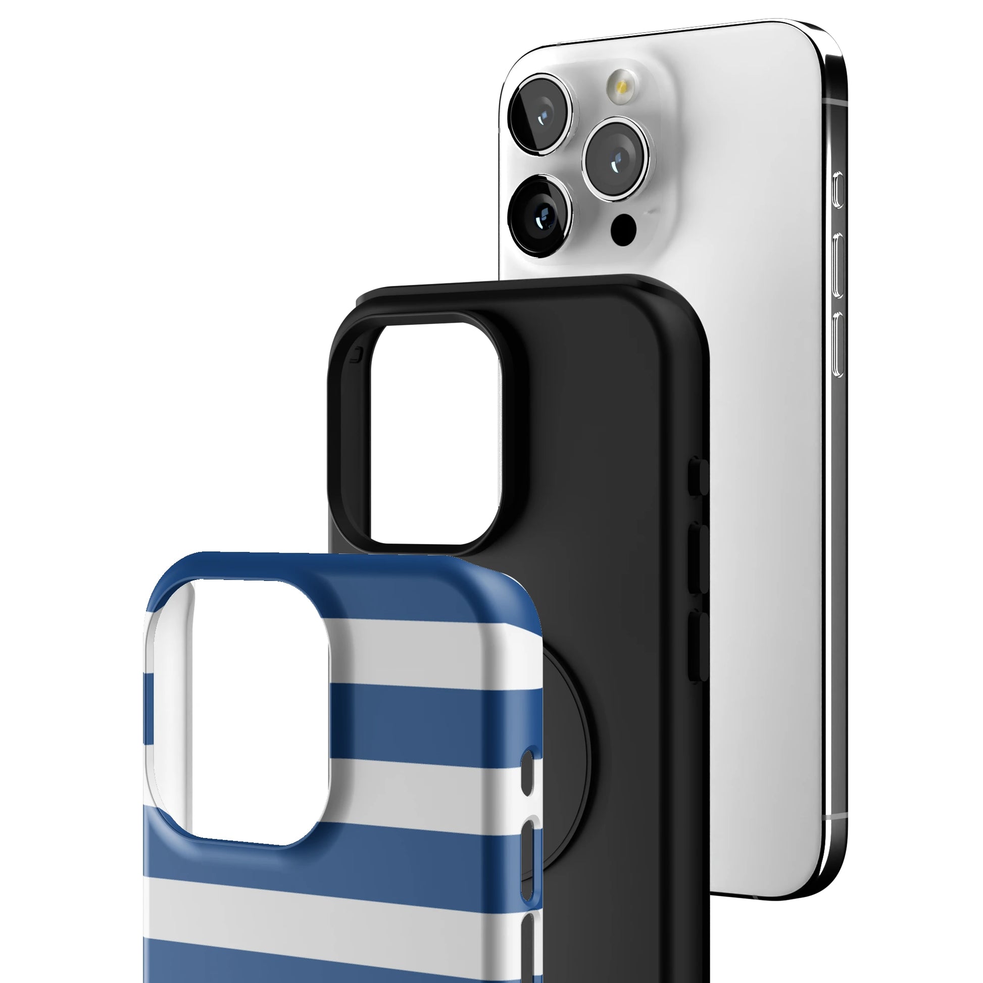 Navy Stripe iPhone Case gallery - Iphone_15_Pro_Max_3