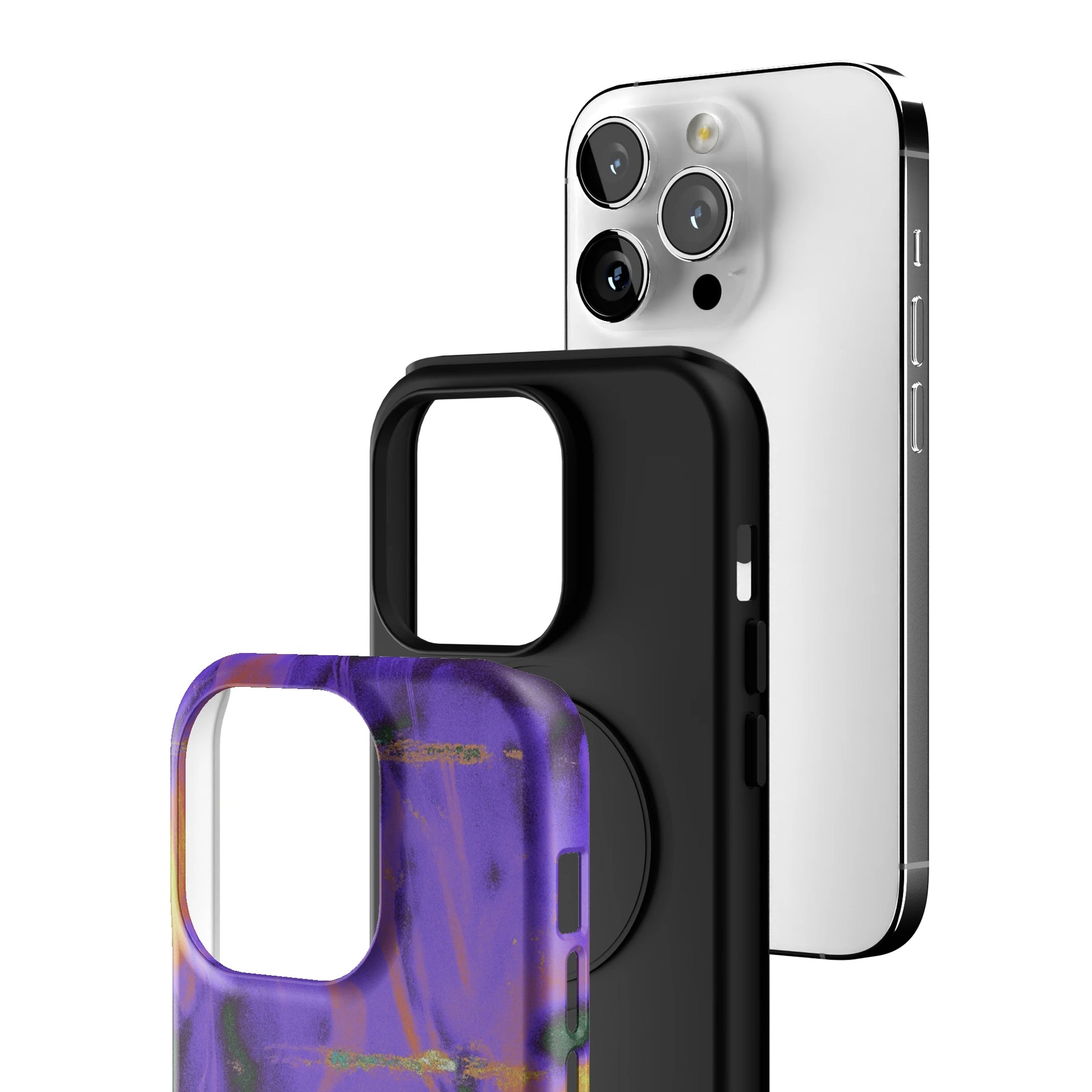 Violet Static iPhone Case gallery - Iphone_14_Pro_3