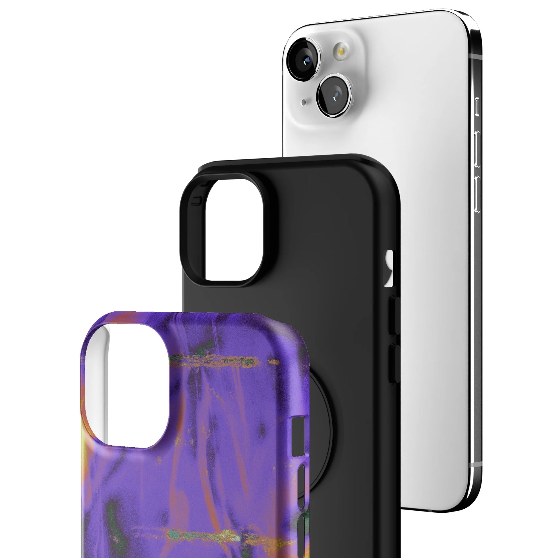 Violet Static iPhone Case gallery - Iphone_15_Mini_Air_Plus_3
