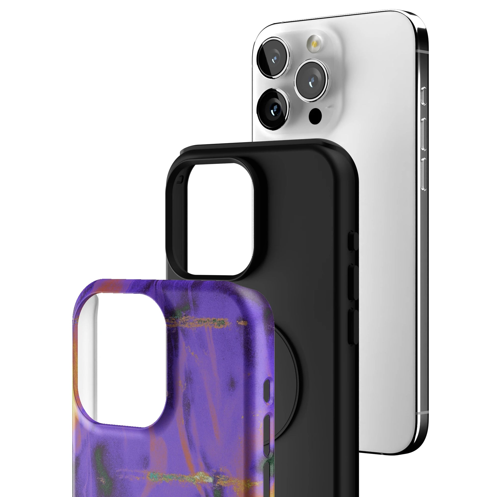Violet Static iPhone Case gallery - Iphone_15_Pro_Max_3