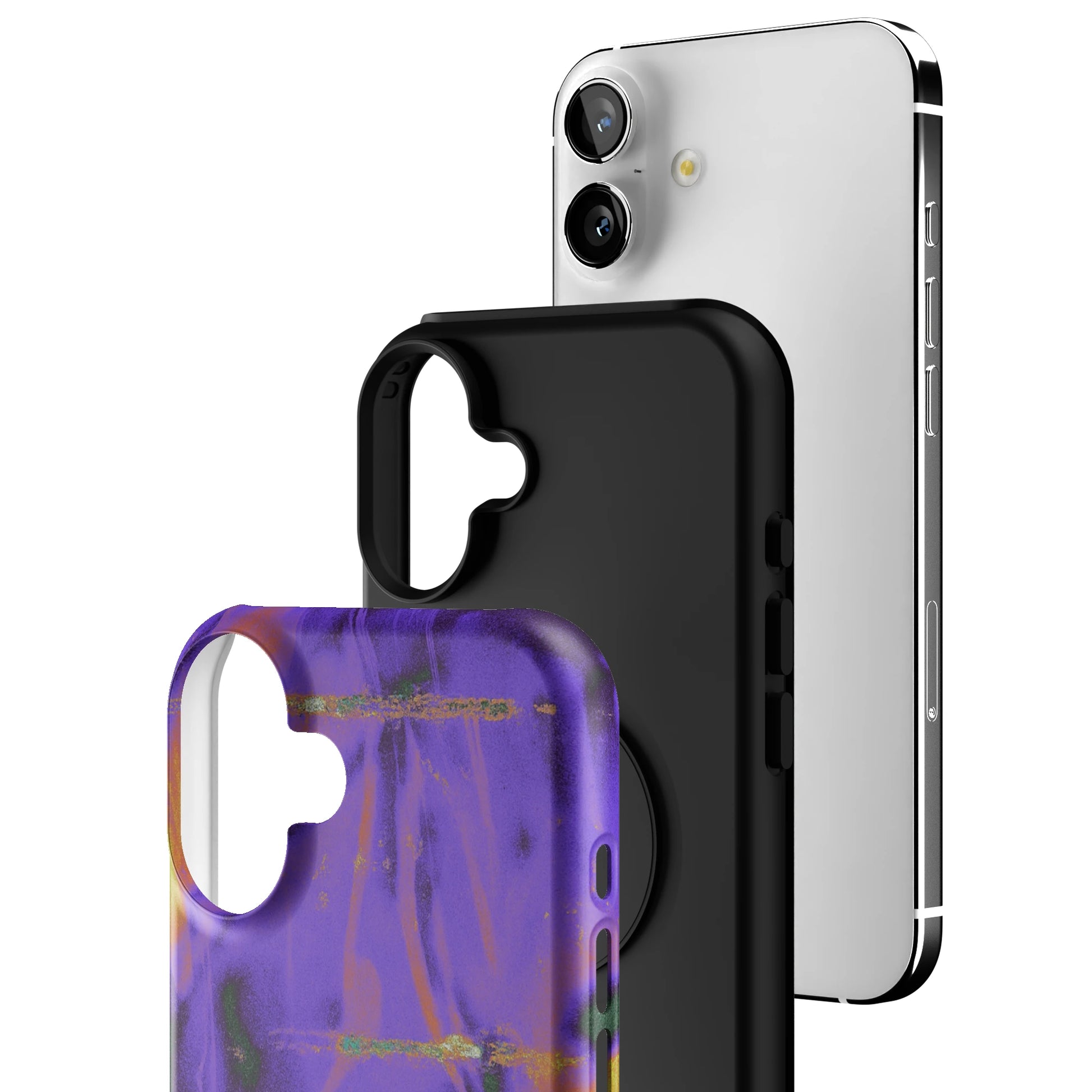 Violet Static iPhone Case gallery - Iphone_16_Mini_Air_Plus_3