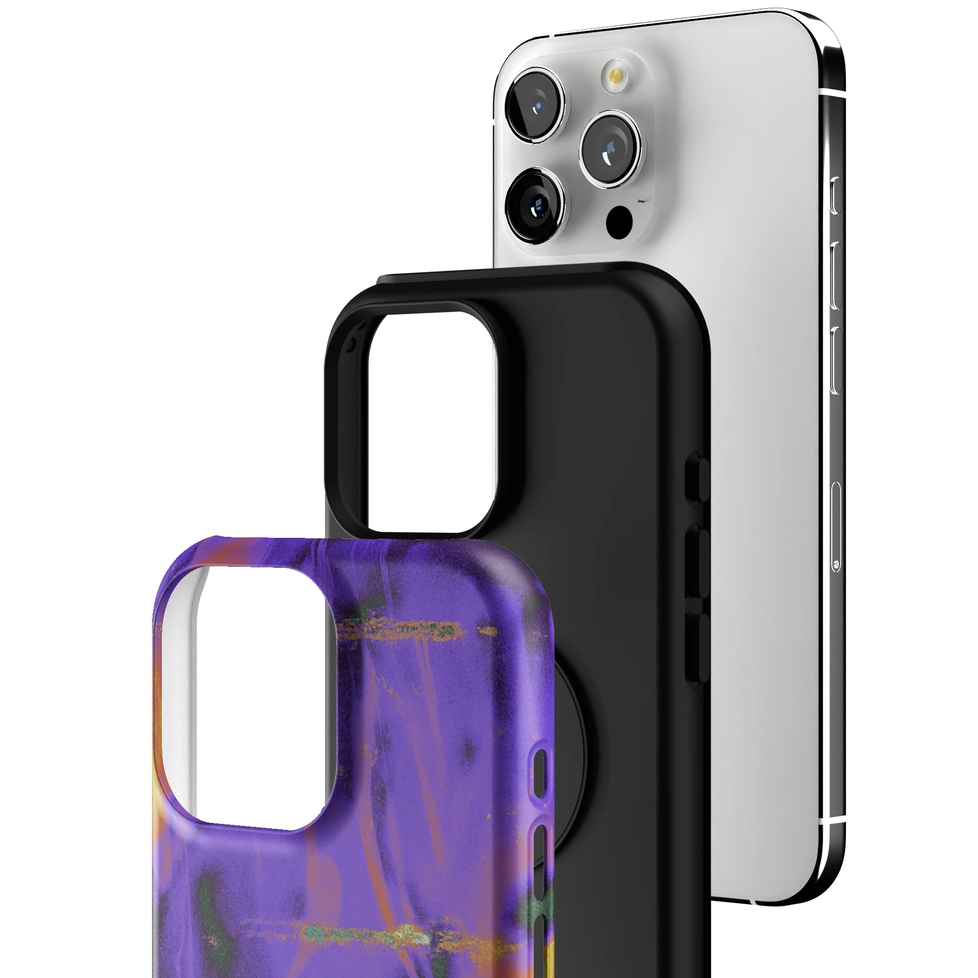 Violet Static iPhone Case gallery - Iphone_16_Pro_Max_3