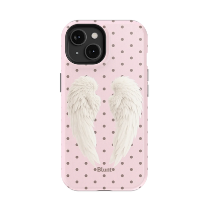 Pink Polka Wing iPhone Case