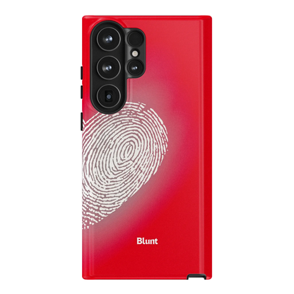 Heart Print Red Samsung Case
