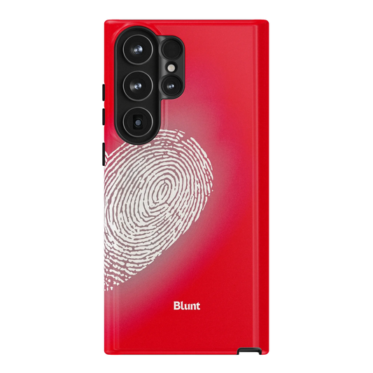 Heart Print Red Samsung Case